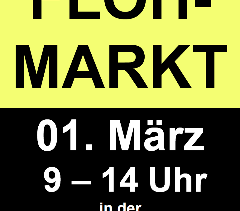 Hallenflohmarkt am 01. März 2026